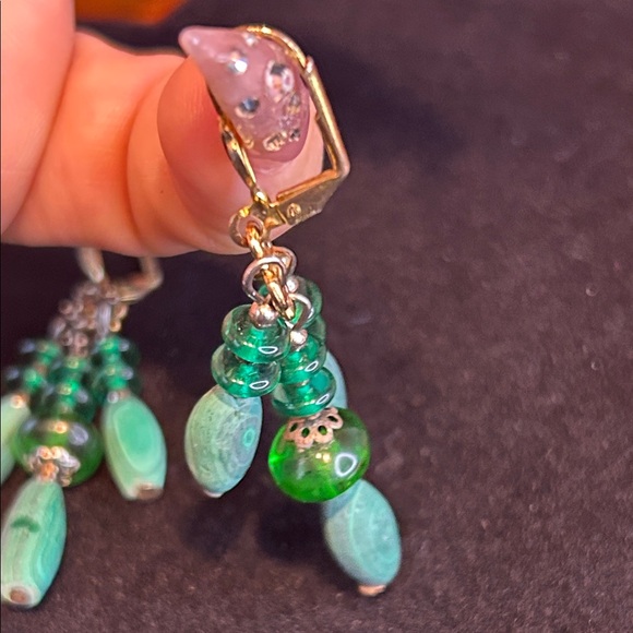 bohemian-style chandelier earrings. - Picture 6 of 8